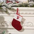 thumbnail image 2 of Utoimkio Clearance Red and White Initial Christmas Stockings with Letters,Cute 26 Letters Christmas Ornaments Indoor Christmas Decorations Party Supplies Christmas Decor, 2 of 5