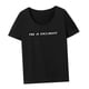thumbnail image 3 of Camiseta para mujer, camiseta básica, ajuste regular, cuello redondo, para mochileros, desplazamientos, regalo del día de San Valentín S, 3 of 10