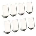 thumbnail image 2 of Ganchos autoadhesivos para toallas de baño de 8 piezas, ganchos impermeables de acero inoxidable para cocina, ganchos adhesivos para abrigos sin taladrar ganchos adhesivos Vhermosa HR-0193, 2 of 8