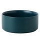thumbnail image 1 of Plato para mascotas de cerámica antideslizante, diseño ergonómico para gatos y perros, tamaño mediano 15.5 cm, color verde, incluye base de bambú., 1 of 6
