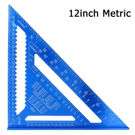 

Metric Aluminum Alloy 7/12 Inch Triangle Angle Ruler Measuring Woodworking Tool