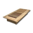 thumbnail image 2 of 4 x 10 Red Oak Wood Register - Drop In Style (Unfinished), 2 of 9