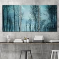 thumbnail image 2 of wall26 - 3 Piece Canvas Wall Art - Night Forest in Vintage Background - Modern Home Art Stretched and Framed Ready to Hang - 16"x24"x3 Panels, 2 of 5