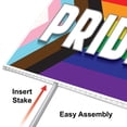 thumbnail image 3 of Beistle, Plastic Pride Flag Yard Sign 11.5" x 15.5", 3 of 4