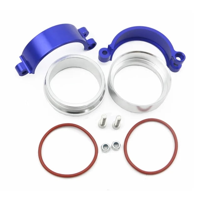 4" 101mm Aluminum Quick Release V-Band Clamp for Intake Intercooler Pipe Blue-