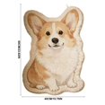 thumbnail image 2 of Cute Irregular Area Rug, Dog Shaped Soft Non Slip Floor Mat, Funny Decorative Cartoon Pet Bedside Carpet for Bedroom Entryway Dorm Indoor Home Decor, 2 of 6