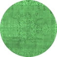thumbnail image 1 of Ahgly Company Indoor Round Persian Emerald Green Traditional Area Rugs, 3' Round, 1 of 4
