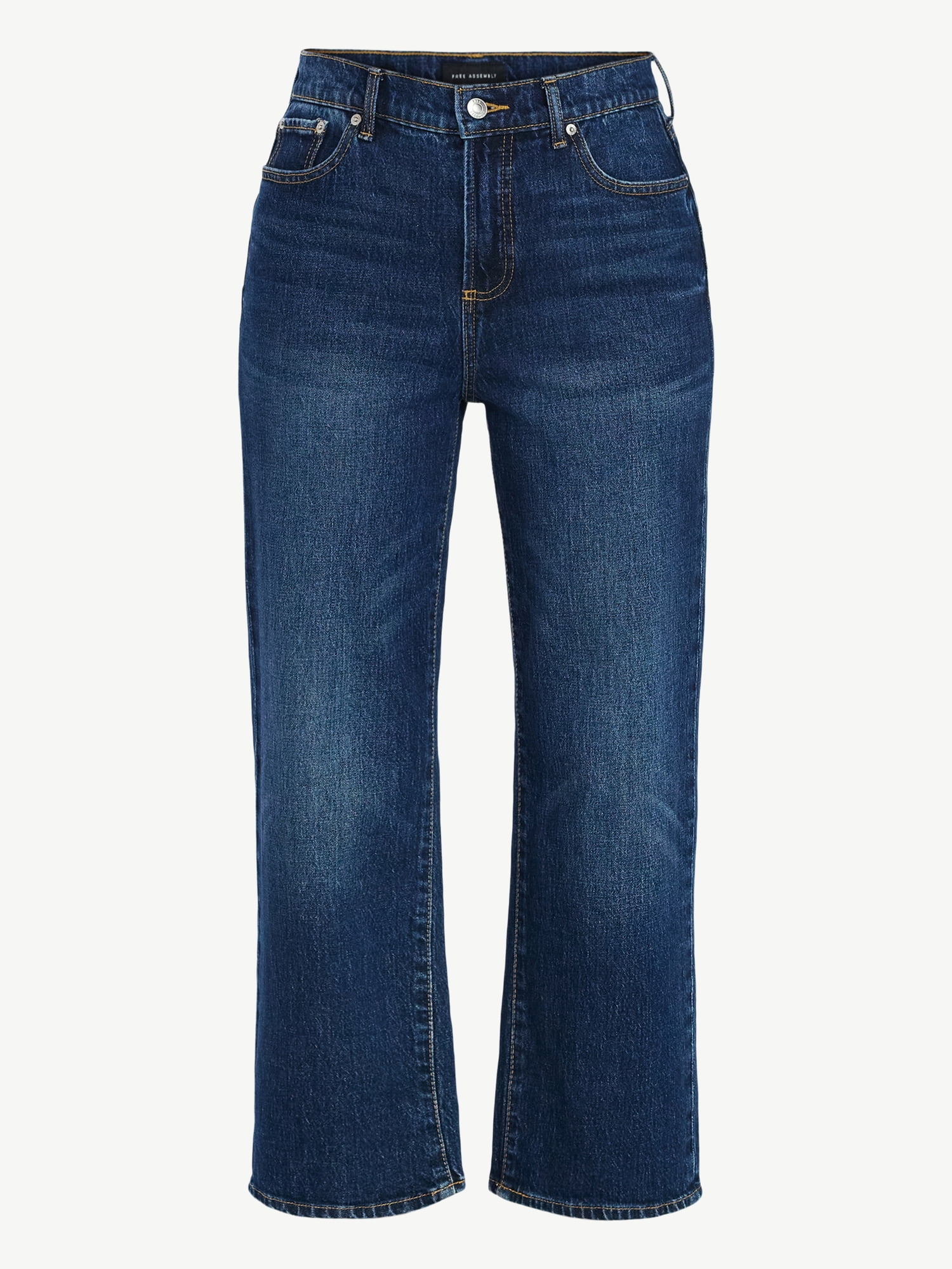Free Assembly Women's Midrise Relaxed Ankle Jeans, 27.5" Inseam Sizes 0-18