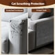 thumbnail image 2 of Protector de muebles para gatos de 78 x 15.7 pulgadas, alfombrilla autoadhesiva para rascar gatos, cortada para adaptarse a alfombras de repuesto para árboles, pared, cama, puerta, sofá, 2 of 7