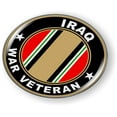 thumbnail image 3 of BestLicensePlateFrames Iraq War Veteran 3D Domed CAR Emblem Badge Sticker Flexible Round, 3 of 6