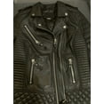 thumbnail image 2 of Noora Boda Skin Replica Black Leather Biker Jacket Kay Michaels UNISEX Style Quilted Leather JACKET YK38, 2 of 9