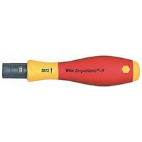 Wiha Torque Screwdriver,Adj.,Plastic Housing 28736