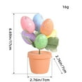 thumbnail image 2 of Artificial Easter Egg Flowers - Colorful Foam Cartoon Easter Eggs, Artificial Easter Stems | Easter Egg Branches for Flower Arrangement, Gifts Ornaments, Charming Easter Decor for Living Room - (D), 2 of 8