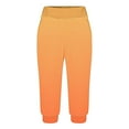 thumbnail image 6 of ABATAB Capri Pants for Women Yoga Loose Workout Joggers Cropped Pants Lounge Casual Gradient Cinch Capris with Pockets, 6 of 6