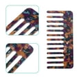 thumbnail image 4 of 2 Pcs Hair Comb Wide Tooth for Thick Curly Hair Hair Care Detangling Comb 2.5mm Thick Purple Blue Brown, 4 of 6