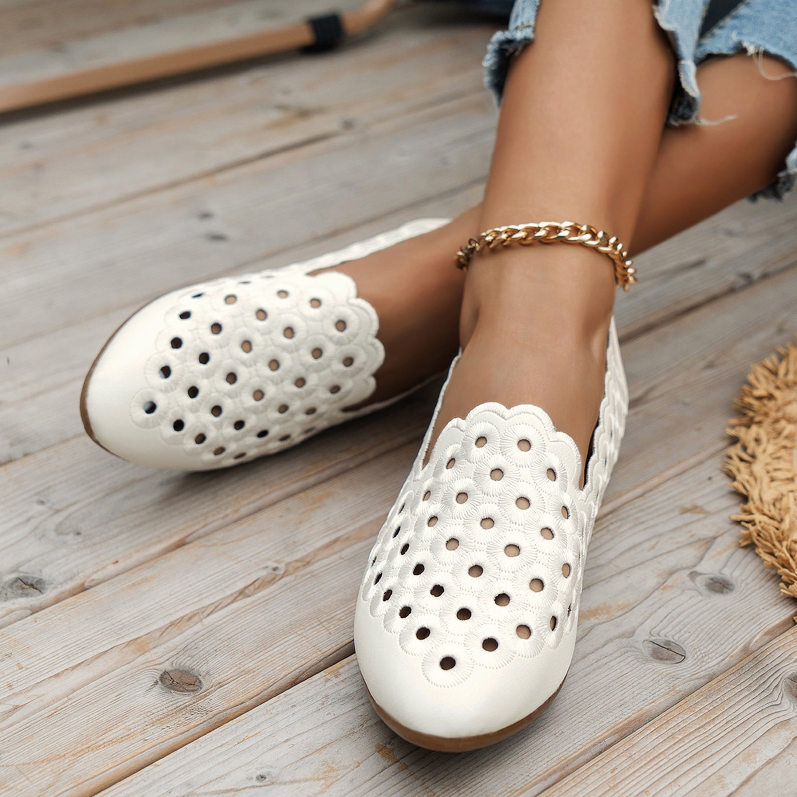 TOWED22 Womens Flats,Mules for Women Flats Slip On Backless Flat