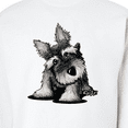 thumbnail image 3 of Inktastic Curious Schnauzer Adult Sweatshirt, 3 of 4