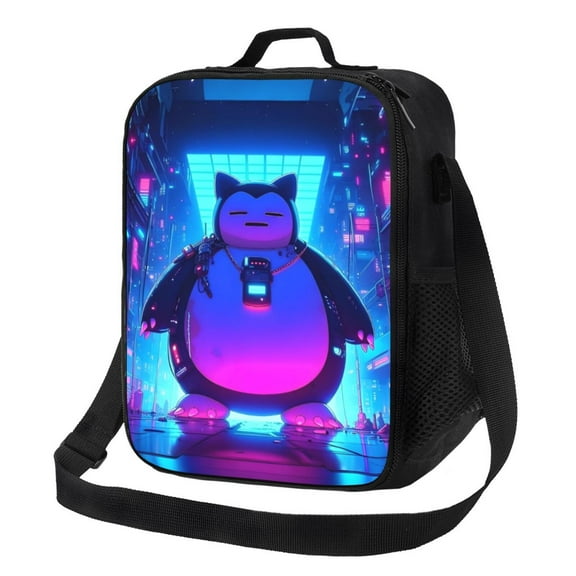 Snorlax Reusable Lunch Bag Insulated Lunch Box for Women Men Lunch Tote Bags Soft Bag Mini Cooler Tote Bag Thermal Meal Tote Kit 8 x 10.5 x 4.5 inch