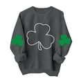 thumbnail image 1 of Suéteres de Manga Larga de Mujer con Cuello Redondo Impreso Suelto Casual para la Fiesta Del Día de San Patricio Y el Uso Diario, 1 of 6