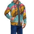 thumbnail image 2 of Uemuo Melting Banana Fantasy for Men's Fashion Full-zip Hoodies & Sweatshirts with Kangaroo Pocket, Zip-up Hooded Sweatshirt, Moisture Wicking & Breathable-3X-Large, 2 of 5