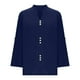 thumbnail image 5 of Sudadera con capucha de lino,Cárdigan con capucha y cuello en V para mujer, suéter holgado de poliéster de manga larga, ropa informal de invierno para uso diario, sopatenor, 5 of 8