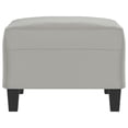 thumbnail image 2 of vidaXL Footstool Light Grey 70x55x41 cm Microfibre Fabric, 2 of 4