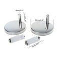 2Pcs Toilet Seat Hinges Mountings Replacement Hinge Fittings Screws For