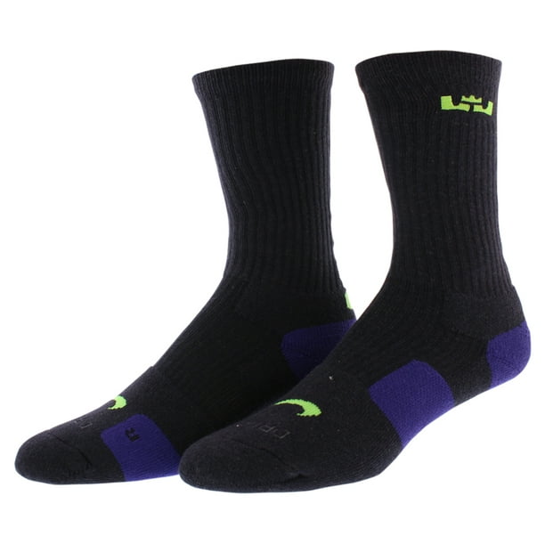 Nike - Nike Mens LeBron Elite Crew Basketball Socks Midnight Purple ...