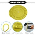 thumbnail image 3 of Unique Bargains Car Door Edge Guard 32.8ft U Shape Rubber Edge Trim Seal Strip Protector Universal PVC Iron Yellow, 3 of 7