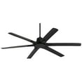 thumbnail image 2 of Casa Vieja 60" X-Force Modern Indoor Outdoor Ceiling Fan 6 Blade Remote Control Matte Black Finish Bedroom Patio Damp Rated, 2 of 7