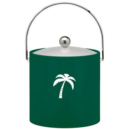 

Kraftware 3 qt. Palm Tree Ice Bucket in Green