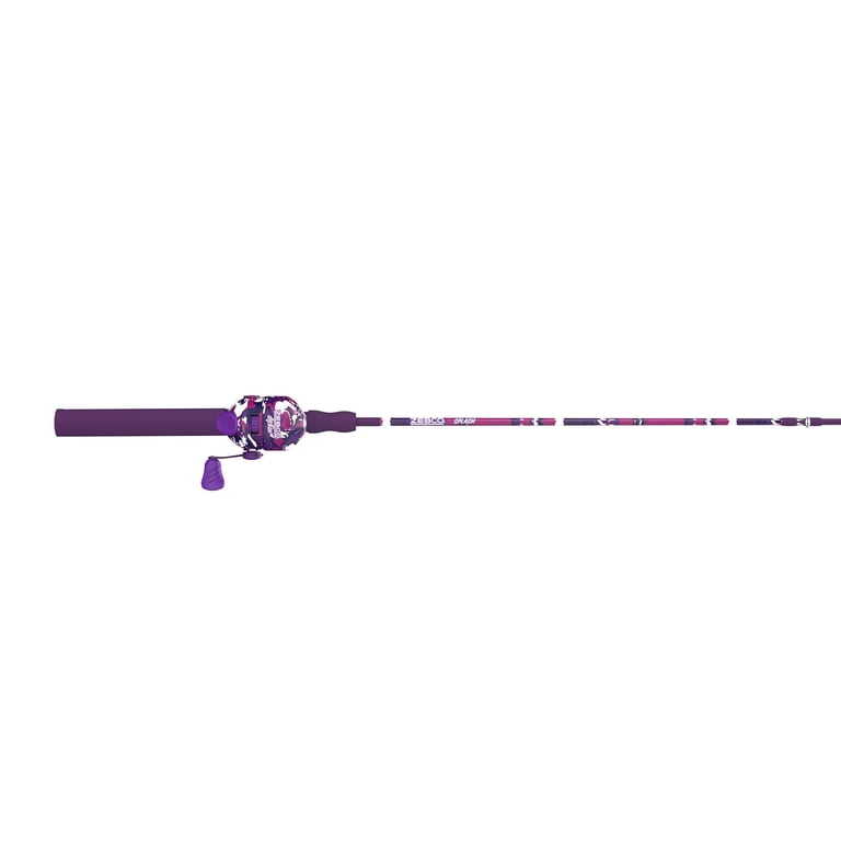 Zebco Splash Purple 6' 2pc Spincast Combo Zebco Splash Purple 6' 2pc Spincast Combo