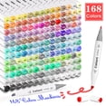 thumbnail image 2 of Caliart Markers, 168 colores, arte permanente con alcohol de doble punta, 2 of 7