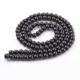 thumbnail image 2 of 1 strand Glass Pearl Beads Strands Pearlized Round Black 8mm Hole: 1mm 100pcs/strand 30.71 inch(78cm)., 2 of 3