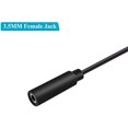 thumbnail image 3 of 100Pcs Replacement 3.5mm Female Jack to Bare Wire Open End 2 Pole Mono 1/8 Inch 3.5mm Jack Plug Connector Audio Cable, 3 of 5