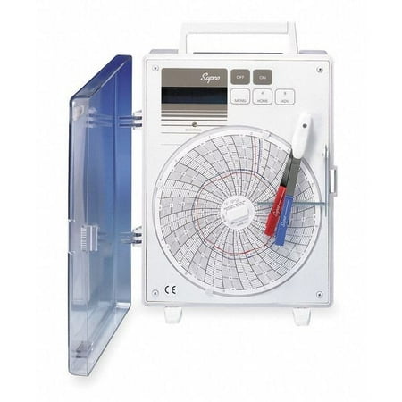Supco Circular Chart Recorder,6 in Chart Size CR4