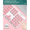 thumbnail image 3 of Wireless Keyboard And Mouse Combo Cute Keyboard Retro Round Keycap Thin Quiet 2.4GHz Retro Key Board For Laptop, 3 of 5