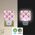 thumbnail image 5 of LED Sensor Night Light Auto On/Off Dusk to Dawn Lamp for Bedroom Hallway Bows and Wildflowers Pattern 2 Pack, 5 of 7