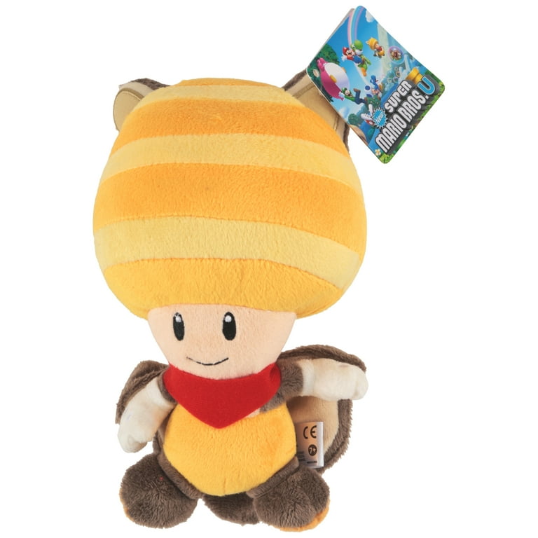 Super Mario Bros Flying Squirrel Yellow Toad 8" Plush Doll - Walmart.com