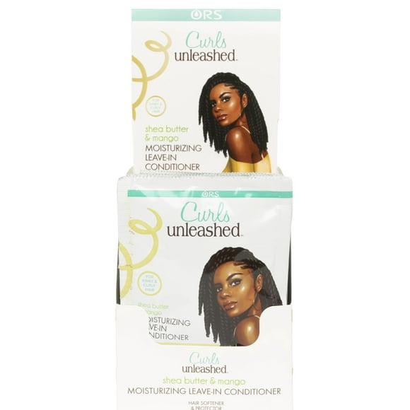 Ors Curls Unleashed Shea Butter And Mango Moisturizing Leave-In Conditioner Travel Packet 1.75 Ounce (Pack Of 12)