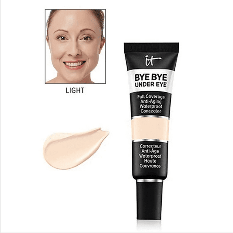 lugt ankomst Konkurrere IT Cosmetics bye bye under eye waterproof concealer, Light, 0.4 Fl.oz/12ml  - Walmart.com