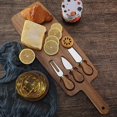 thumbnail image 4 of Wooden Cheese Board - Cheese Board with Handle | Wooden Charcuterie Boards | Cheese Tray Serving Platter Wooden Board | Multifunctional Serving Trays with Cheese Tools for Kitchen, Home, 4 of 7