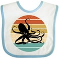 thumbnail image 3 of Inktastic Octopus Vintage Sunset Boys or Girls Baby Bib, 3 of 4