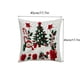 thumbnail image 2 of Ropa de cama, almohada y funda, manta, juego de fundas de almohada navideñas con renos y Papá Noel, ideales para decorar el sofá y el dormitorio. Una funda de almohada., 2 of 2