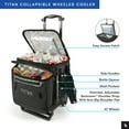 thumbnail image 6 of Titan by Arctic Zone 60 Can, 40 Quart Soft Cooler with Wheels, Basalt Gray, 6 of 14
