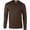Black, variant on Mens Plain Crew Neck Ultra Cotton Long Sleeve T-Shirt