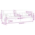 thumbnail image 4 of vidaXL Sofa Bed with Cushions Light Grey Velvet, 4 of 5