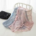 thumbnail image 2 of Bragas japonesas de cintura media para mujer, bragas femeninas de encaje con lazo, malla de algodón con entrepierna, 2 of 4