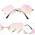 thumbnail image 3 of MasteelfCA Lunettes de Mode en Forme de Nuage Lunettes de Soleil Sans Monture Accessoire Photo, 3 of 8