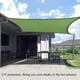 thumbnail image 3 of Toldo exterior TFixol Cuadrilátero verde militar, 3 of 6